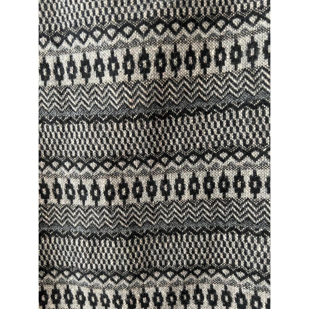 Dalia Collection Gray Wool Patterned Mini Skirt - image 3